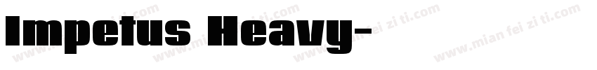 Impetus Heavy字体转换